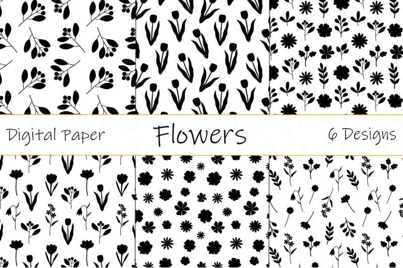 flowers-silhouettes-pattern-plants-silhouettes-pattern-svg