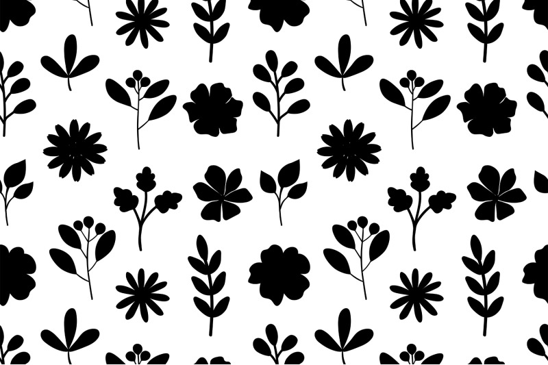 flowers-silhouettes-pattern-plants-silhouettes-pattern-svg