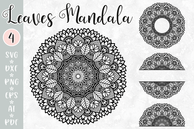leaves-mandala-intricate-svg-monogram-split-half-mandala