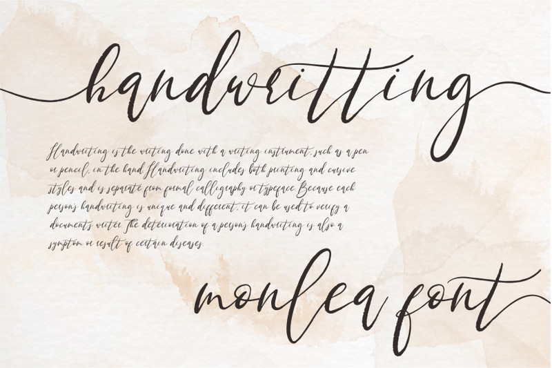 monlea-handwritting-font