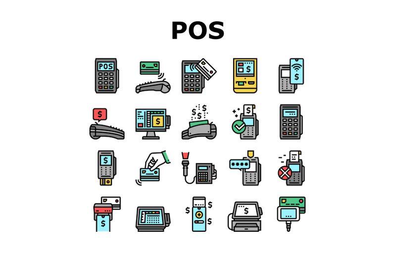 pos-terminal-device-collection-icons-set-vector