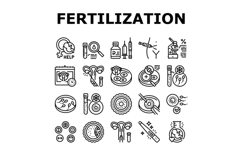 fertilization-treat-collection-icons-set-vector