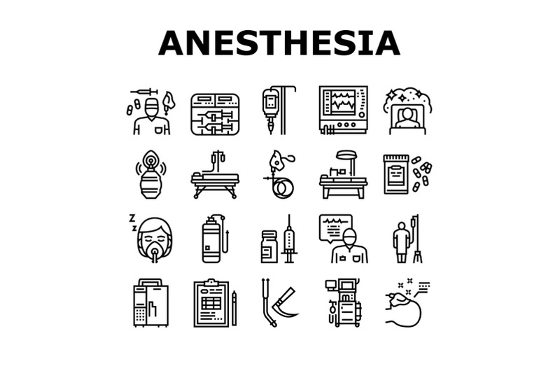 anesthesiologist-tool-collection-icons-set-vector