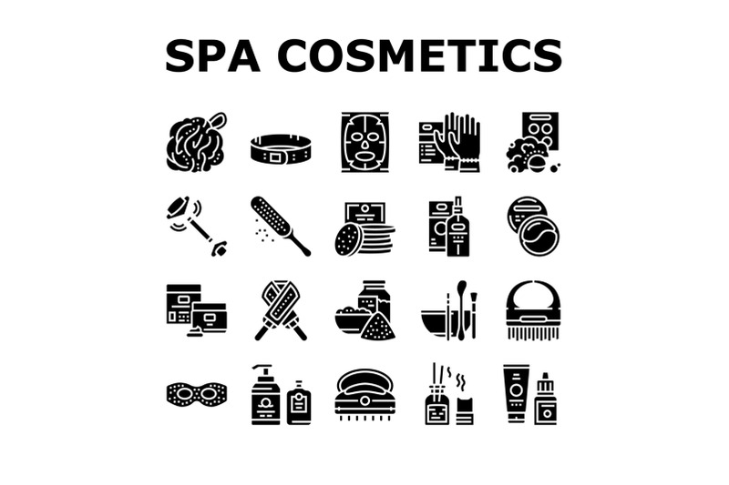 spa-cosmetics-beauty-collection-icons-set-vector