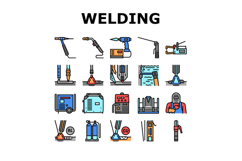 welding-machine-tool-collection-icons-set-vector