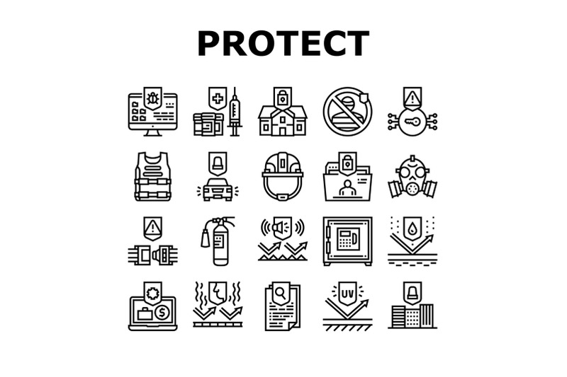 protect-technology-collection-icons-set-vector-illustration