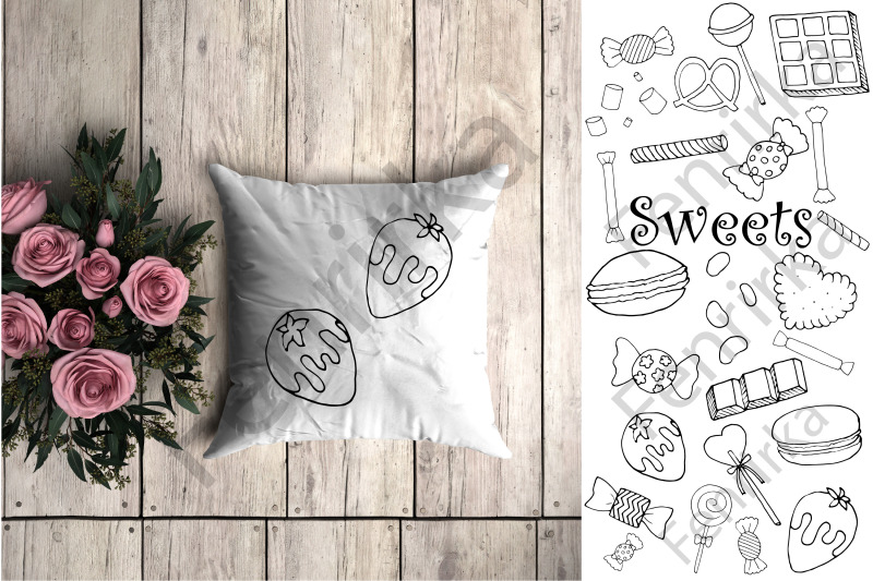 bundle-of-outline-sweets-hand-draw-svg-eps-ai-png-jpg