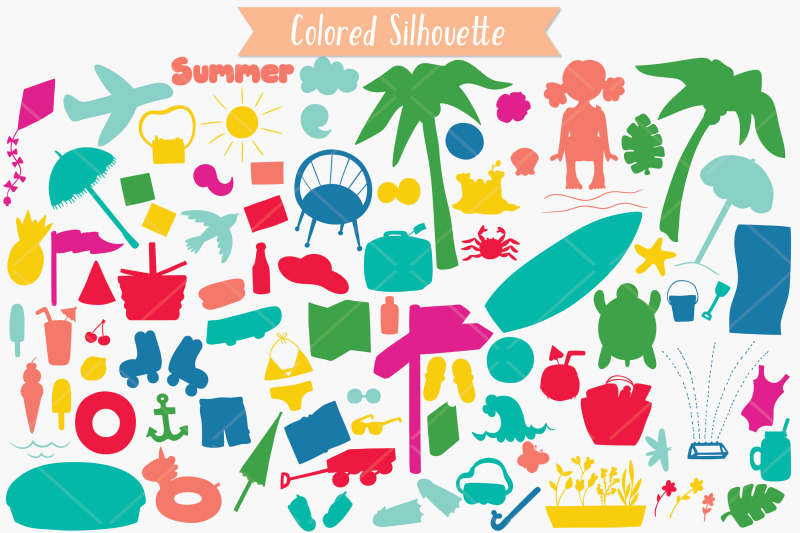 summer-season-beach-coconut-tree-sun-ice-cream-color-doodles