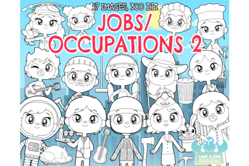 jobs-occupations-2-digital-stamps-lime-and-kiwi-designs