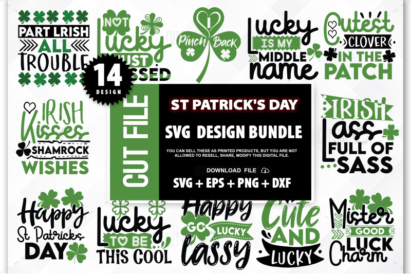 St Patrick&amp;#039;s Day SVG Bundle, Lucky svg, Irish svg SVG by
Designbundles