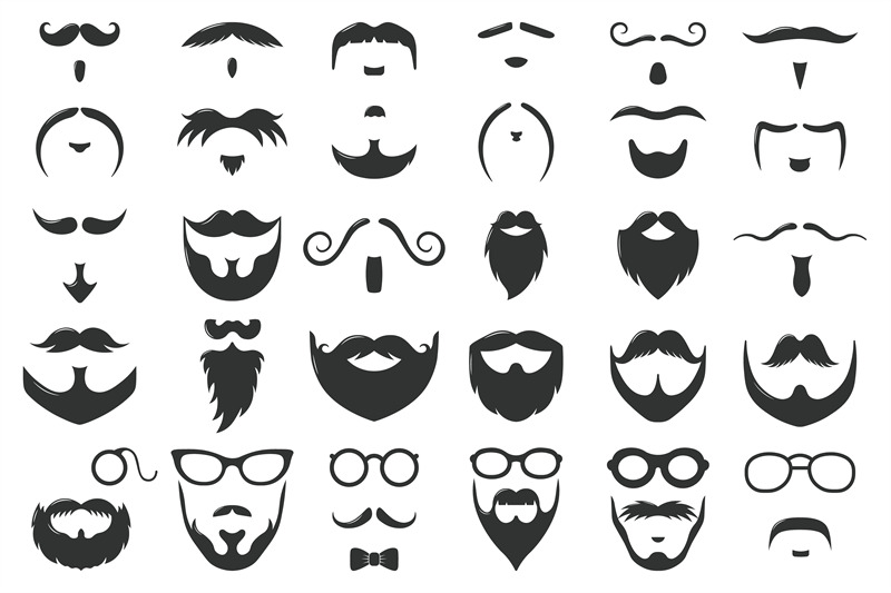 moustaches-and-beards-vintage-hipster-moustache-silhouettes-moustach