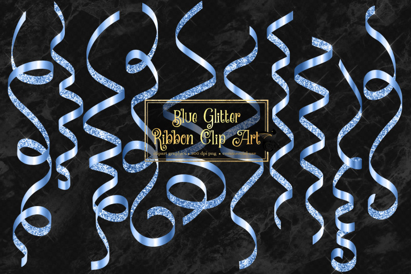 blue-glitter-ribbon-clipart