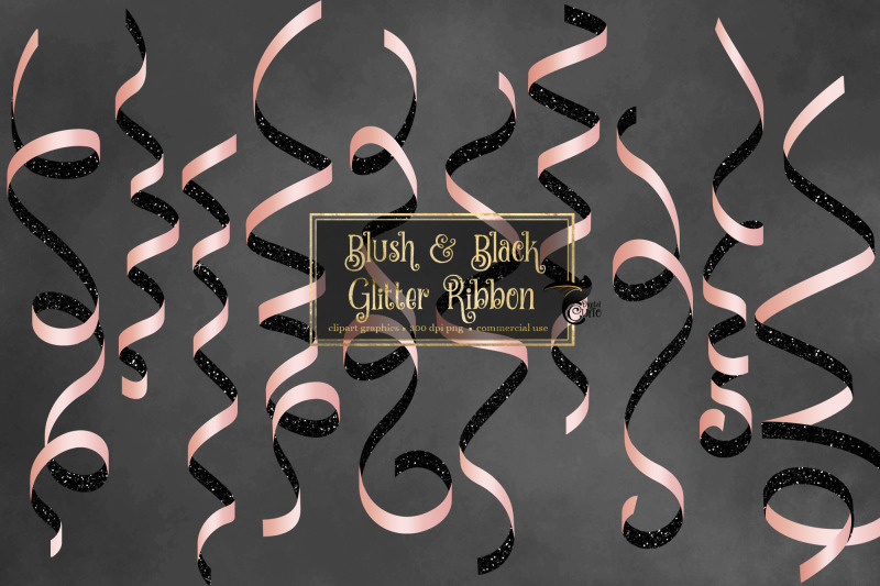 blush-and-black-glitter-ribbon-clipart