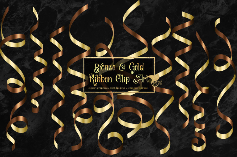 bronze-and-gold-ribbon-clipart