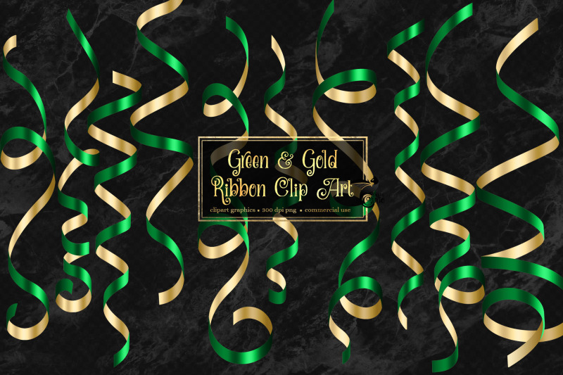 green-and-gold-ribbon-clipart