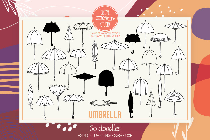 umbrella-hand-drawn-vintage-beach-parasol
