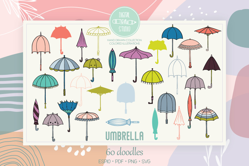 umbrella-colored-hand-drawn-vintage-beach-parasol