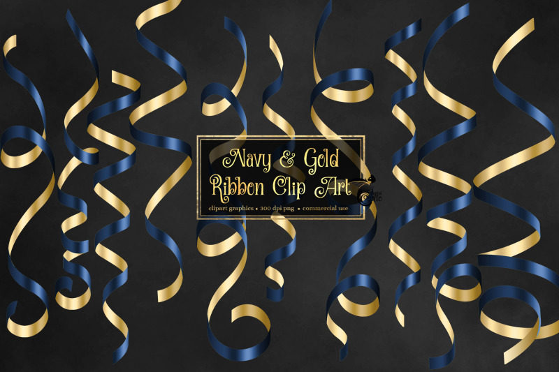 navy-and-gold-ribbons-clip-art