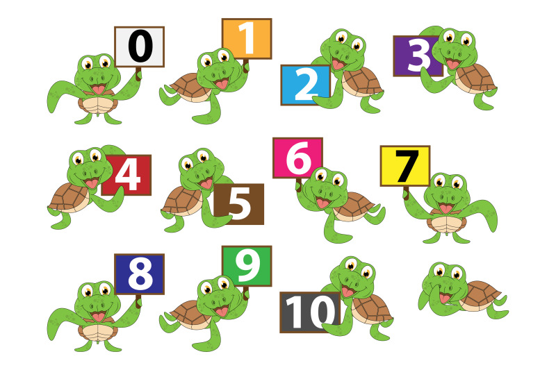 cute-turtle-animal-cartoon-with-number