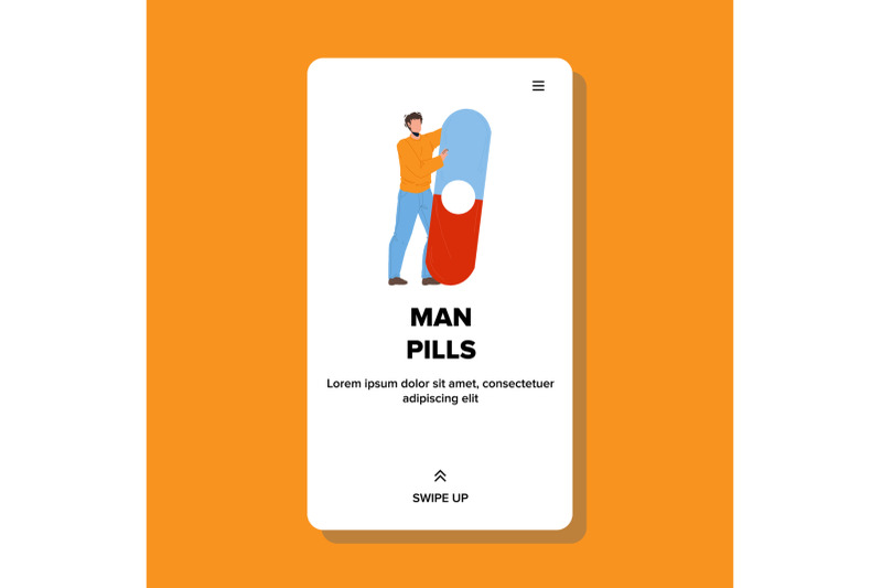 man-pills-for-health-problem-treatment-vector