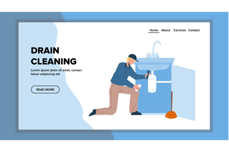 drain-cleaning-repairman-with-equipment-vector