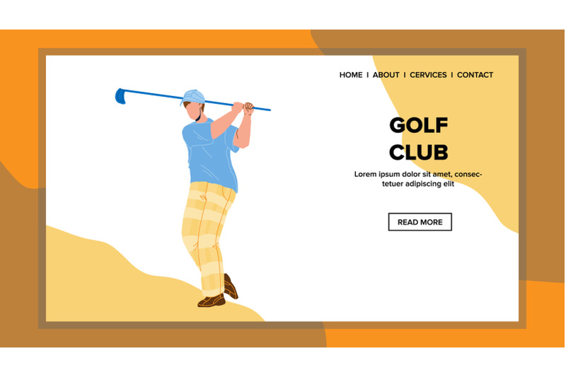 golf-club-hold-and-swing-golfer-sportsman-vector