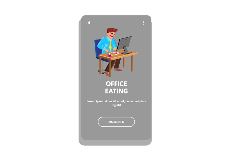 in-office-eating-at-workplace-employee-vector