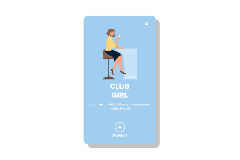 club-girl-drinking-cocktail-at-bar-counter-vector