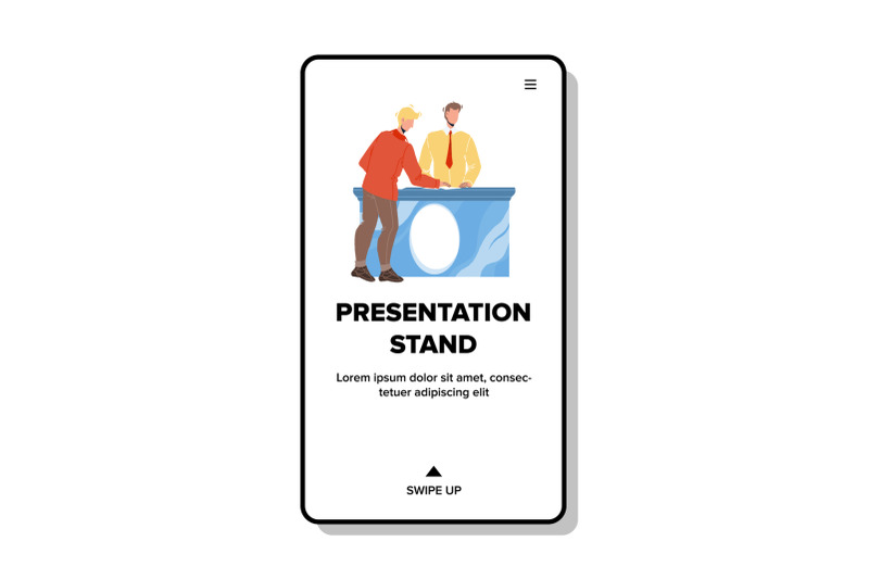 presentation-stand-consultant-talk-with-client-vector