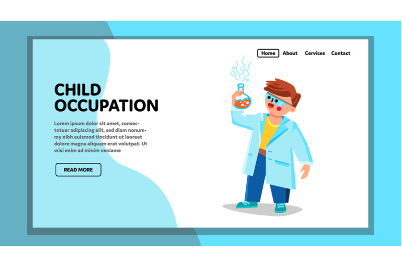 child-occupation-and-scientific-development-vector