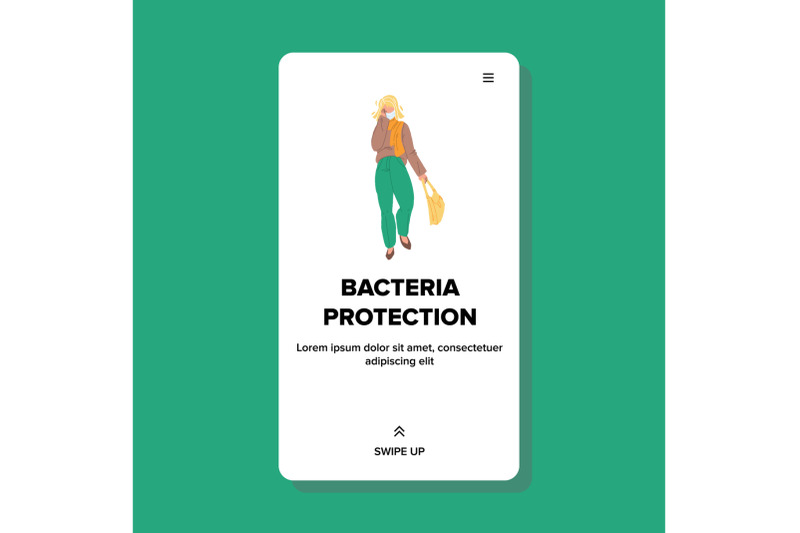 bacteria-protection-face-mask-wearing-girl-vector