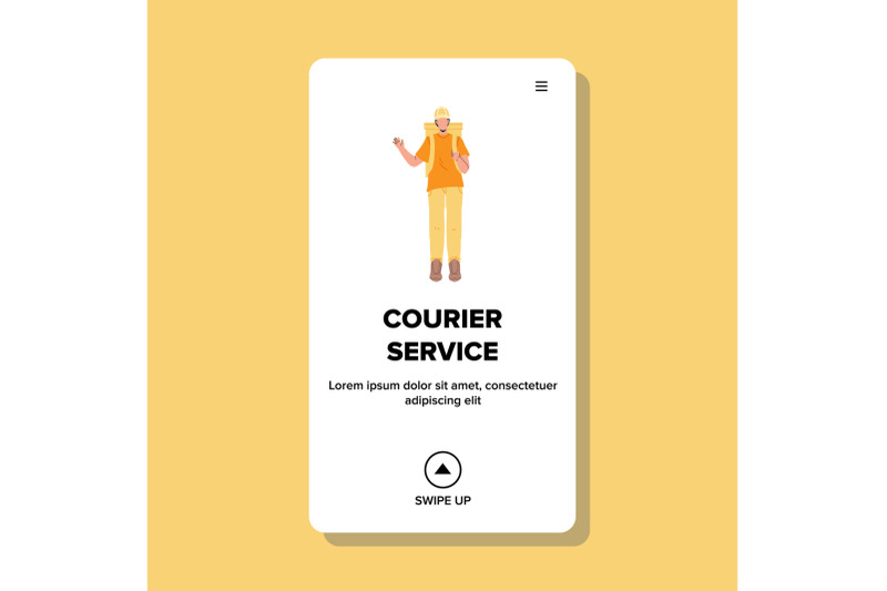 courier-service-for-delivery-internet-order-vector