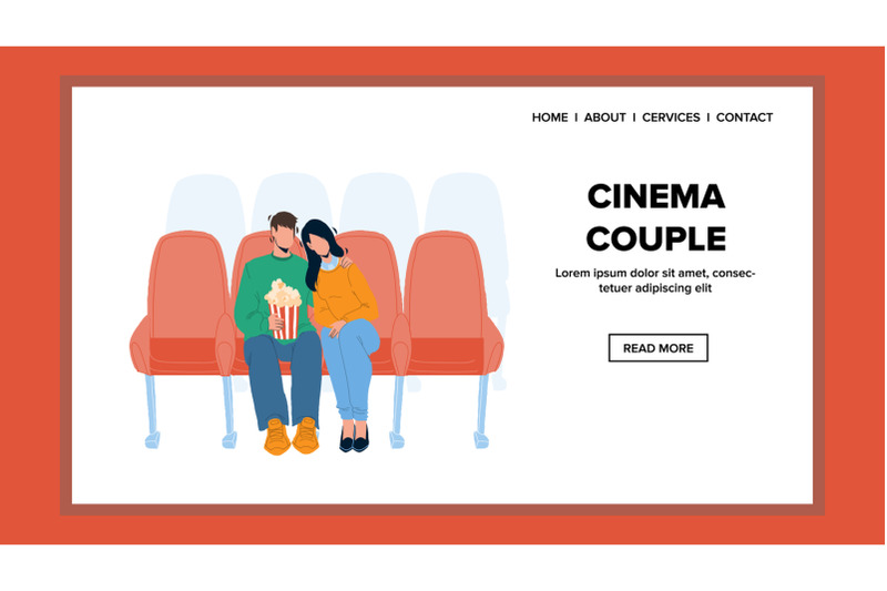 cinema-couple-visitors-resting-together-vector