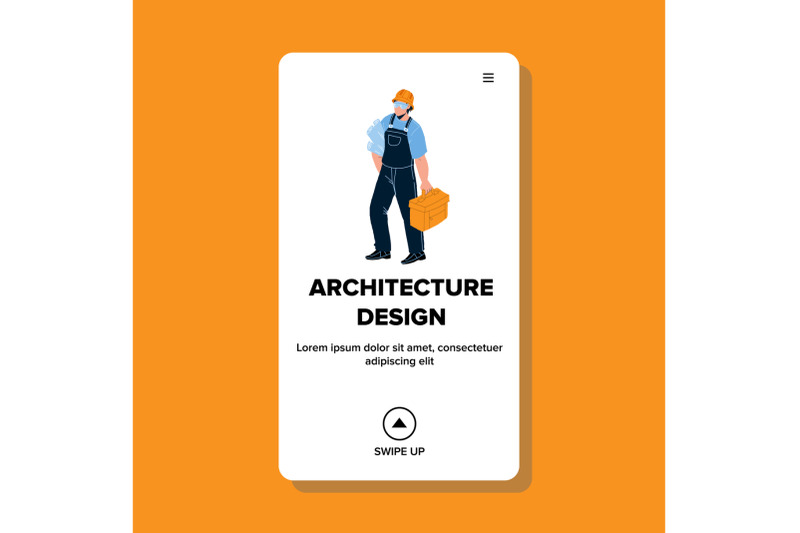architecture-design-draft-holding-architect-vector