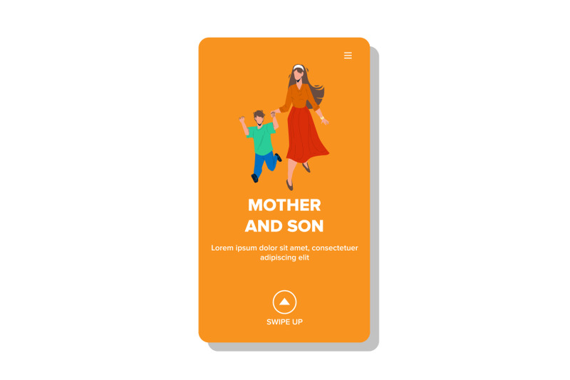 mother-and-son-late-and-run-to-kindergarten-vector