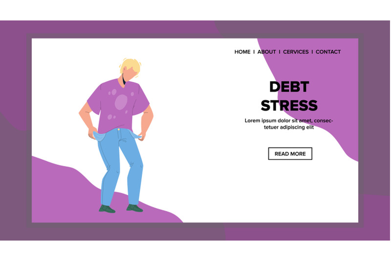 debt-stress-have-worried-young-businessman-vector