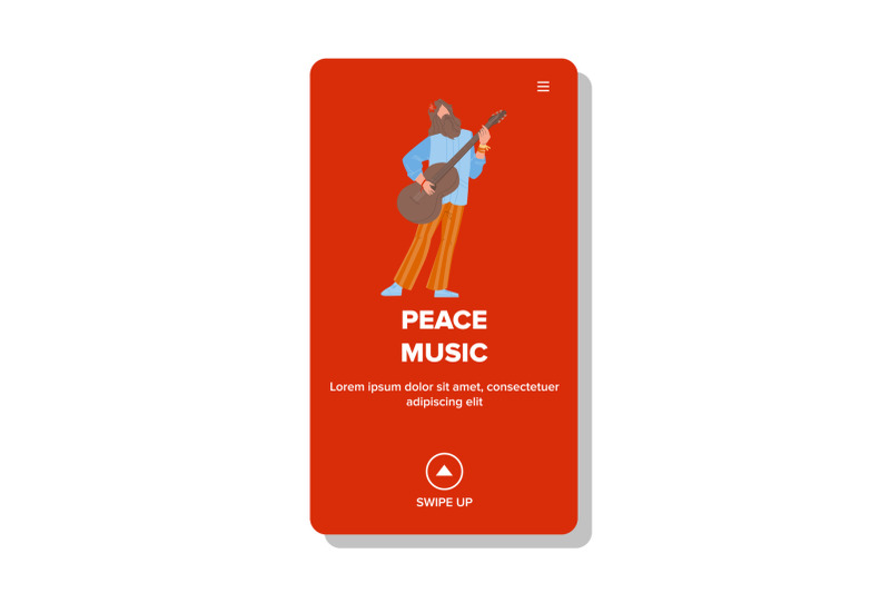 peace-music-man-playing-on-acoustic-guitar-vector