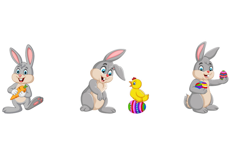 set-of-nine-easter-bunny-easter-eggs