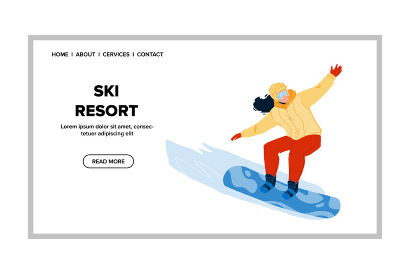 ski-resort-and-sport-activity-on-mountain-vector