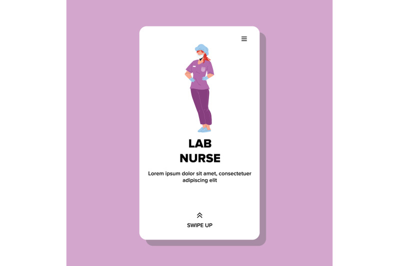 lab-nurse-wearing-medical-uniform-and-hat-vector