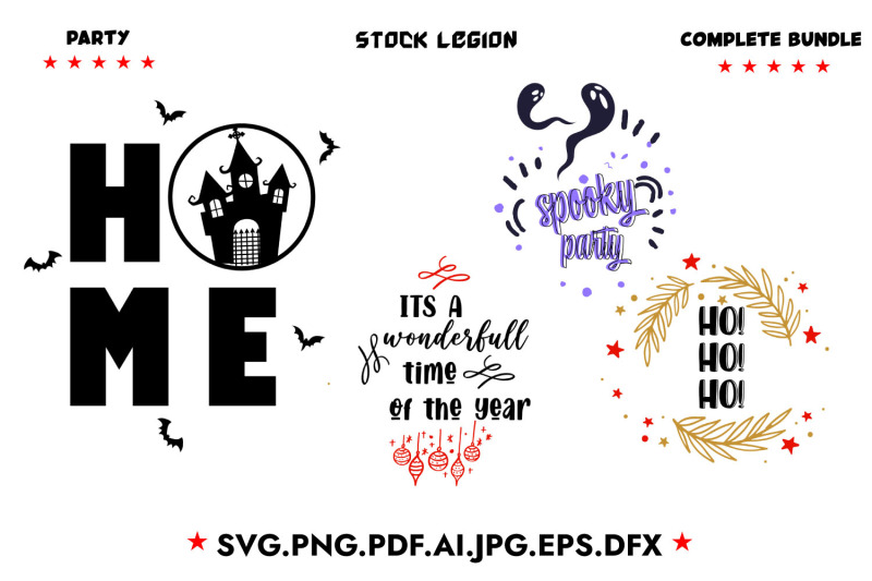 300-party-svg-bundle