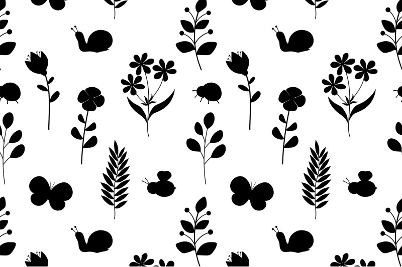 spring-pattern-spring-flowers-silhouettes-birds-pattern