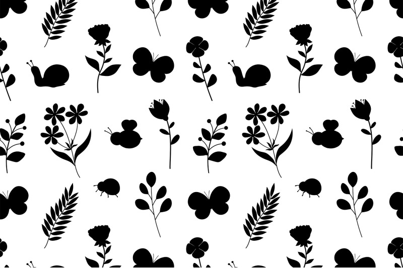 spring-pattern-spring-flowers-silhouettes-birds-pattern