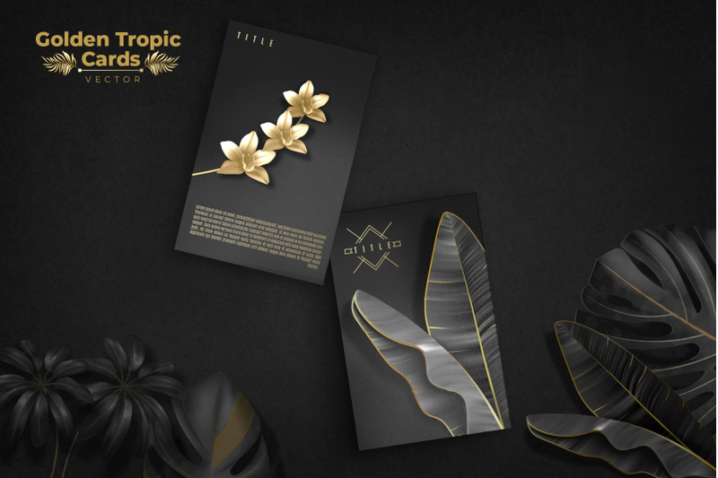 golden-tropic-cards-vector
