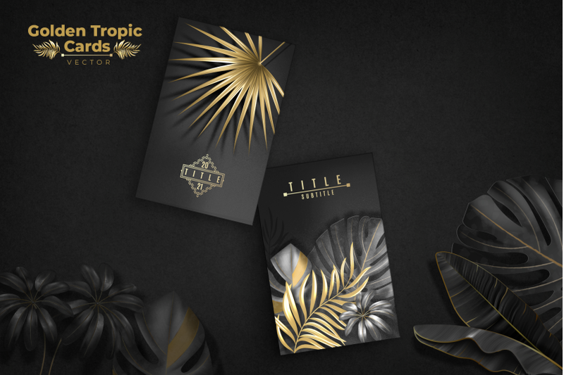 golden-tropic-cards-vector