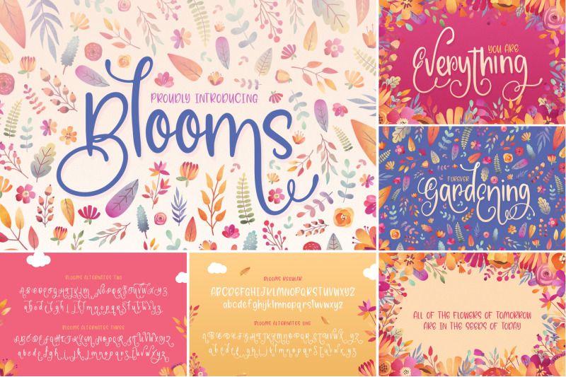 the-floral-craft-font-bundle-craft-fonts-font-bundles