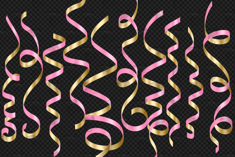 pink-and-gold-ribbon-clipart