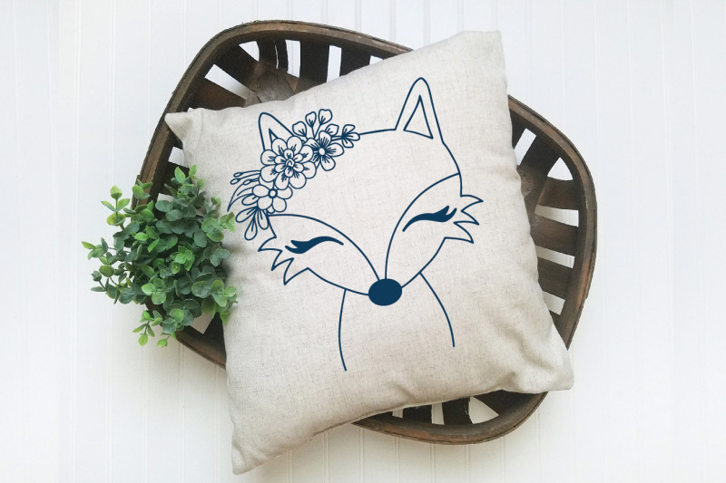 fox-svg-file-fox-with-flowers-svg-cut-file