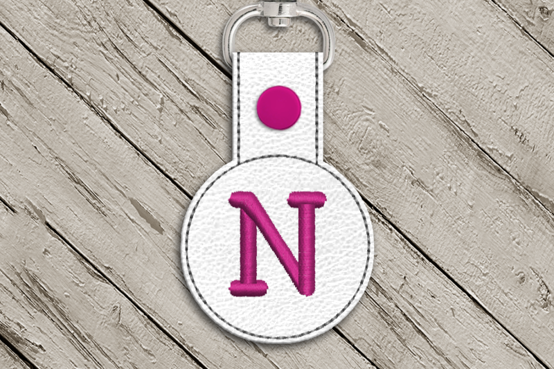 letter-n-ith-round-key-fob-applique-embroidery