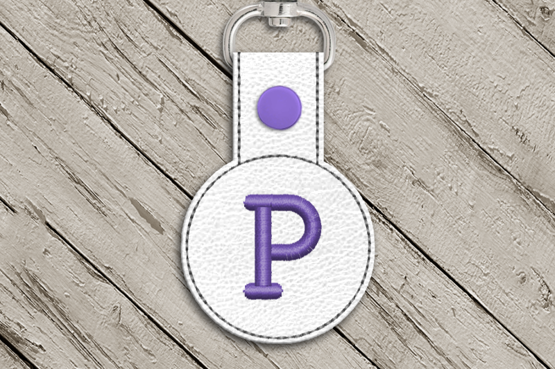 letter-p-ith-round-key-fob-applique-embroidery